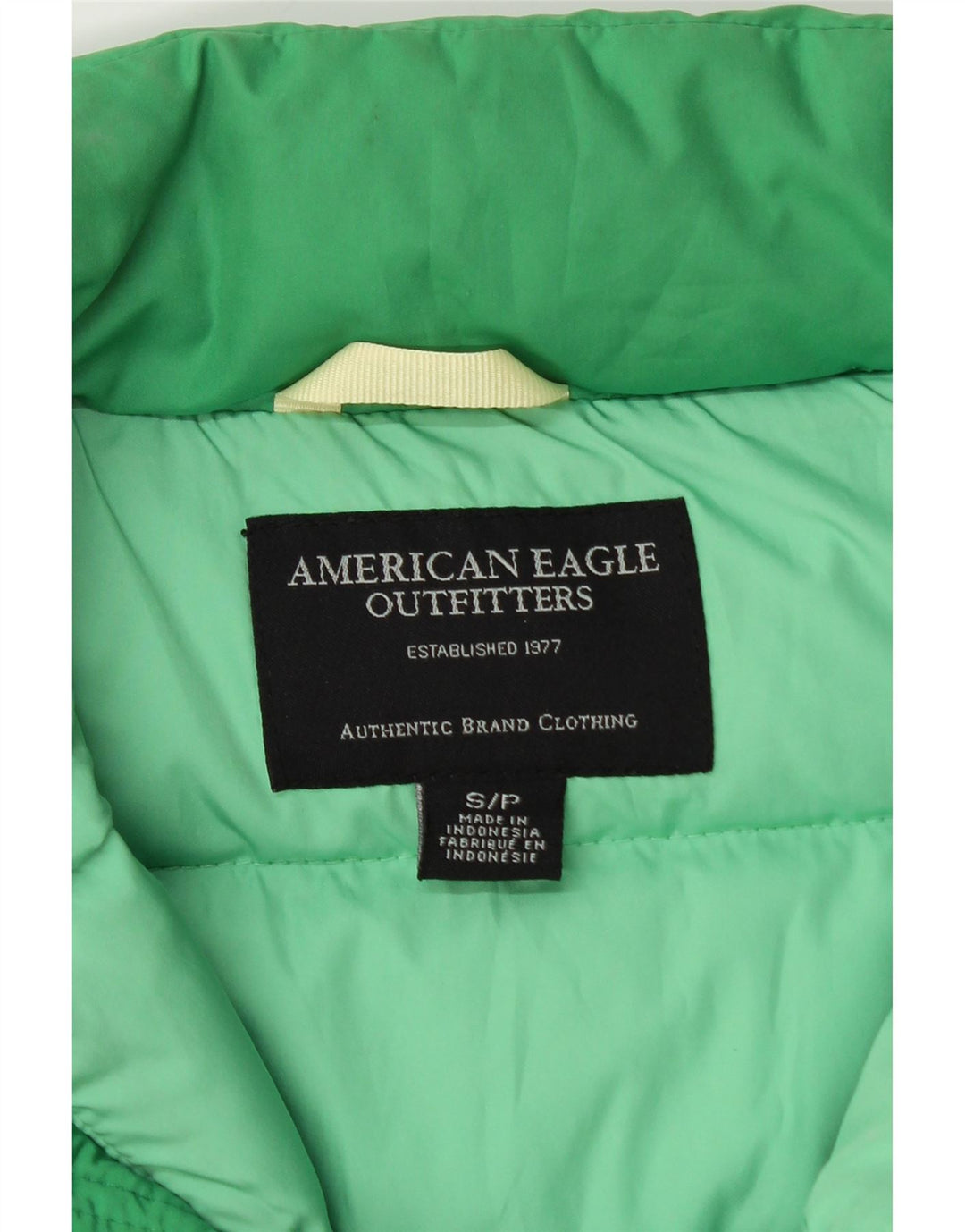 American Eagle Outfitters Wattierte Damenweste UK 10 Small Grün Polyester