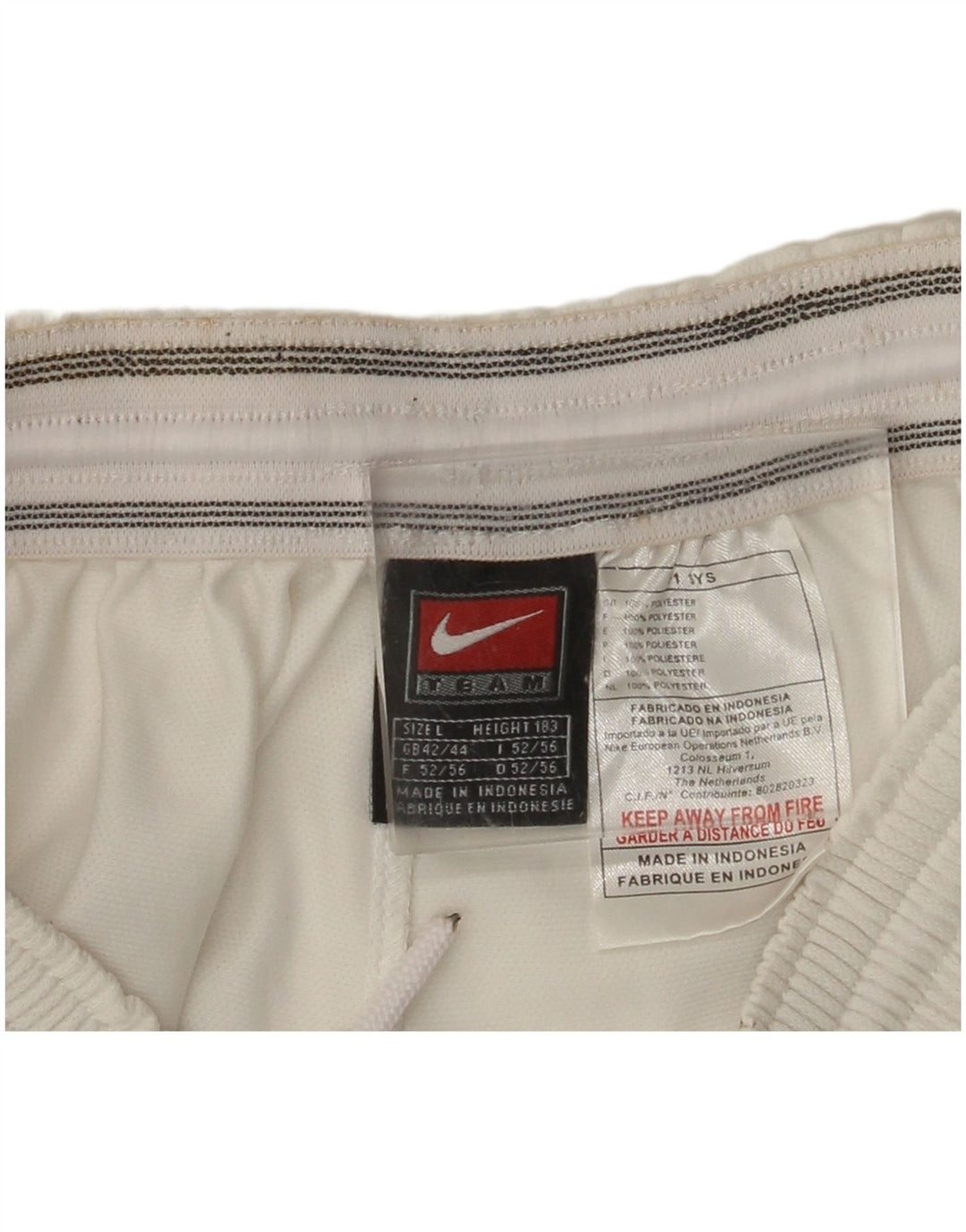 Nike Herren Sportshorts UK 42/44 Large Weiß Polyester