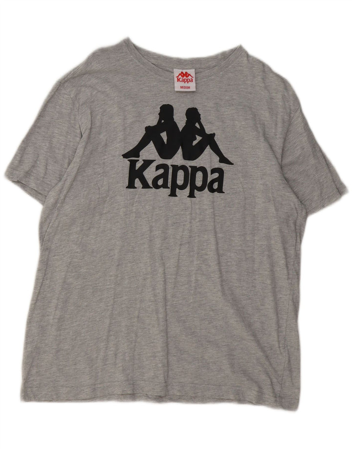 KAPPA Mens Graphic T-Shirt Top Medium Grey Cotton Vintage Kappa and Second-Hand Kappa from Messina Hembry 