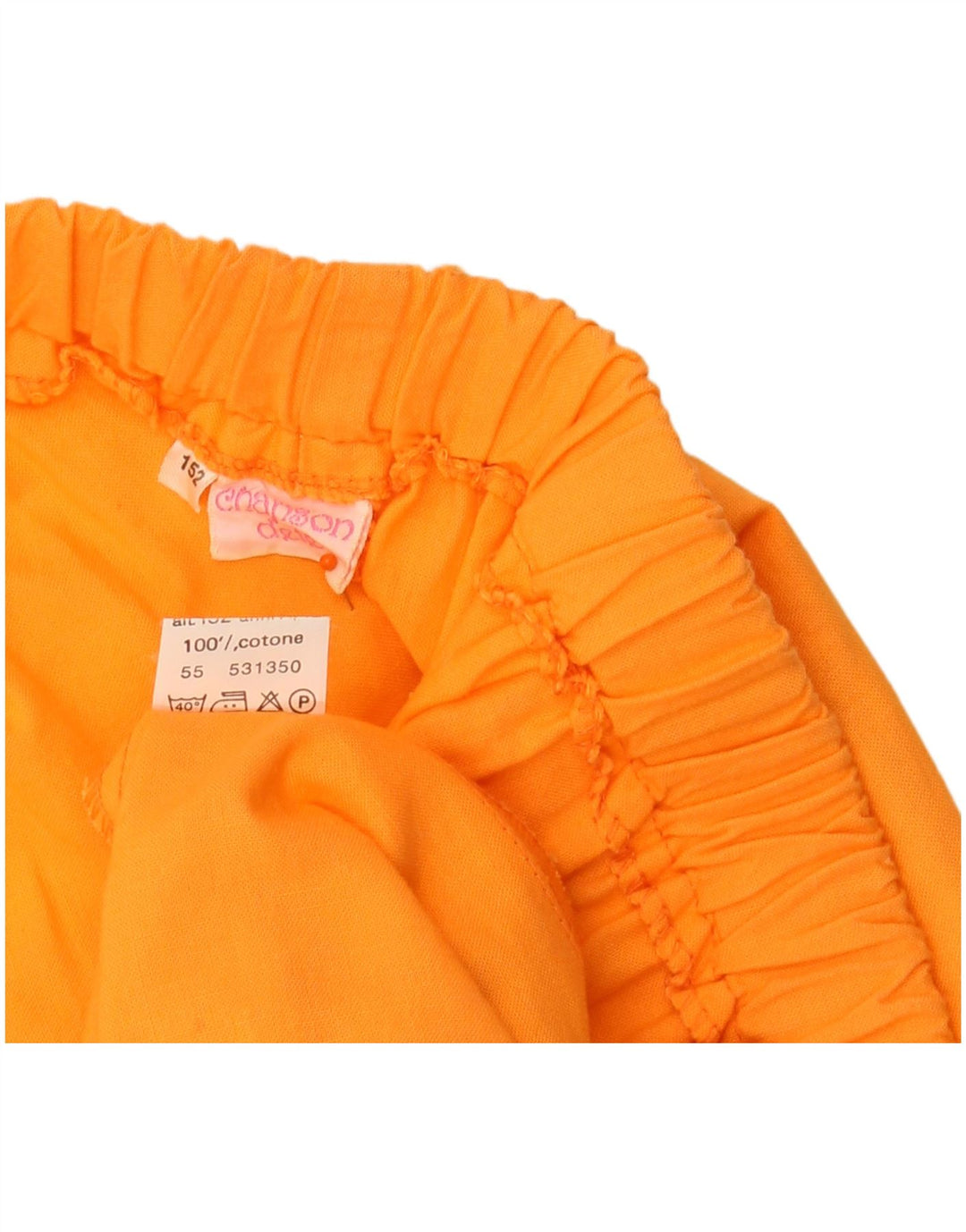 VINTAGE A-Linien-Rock für Mädchen, 12–13 Jahre, W30, Orange, Baumwolle