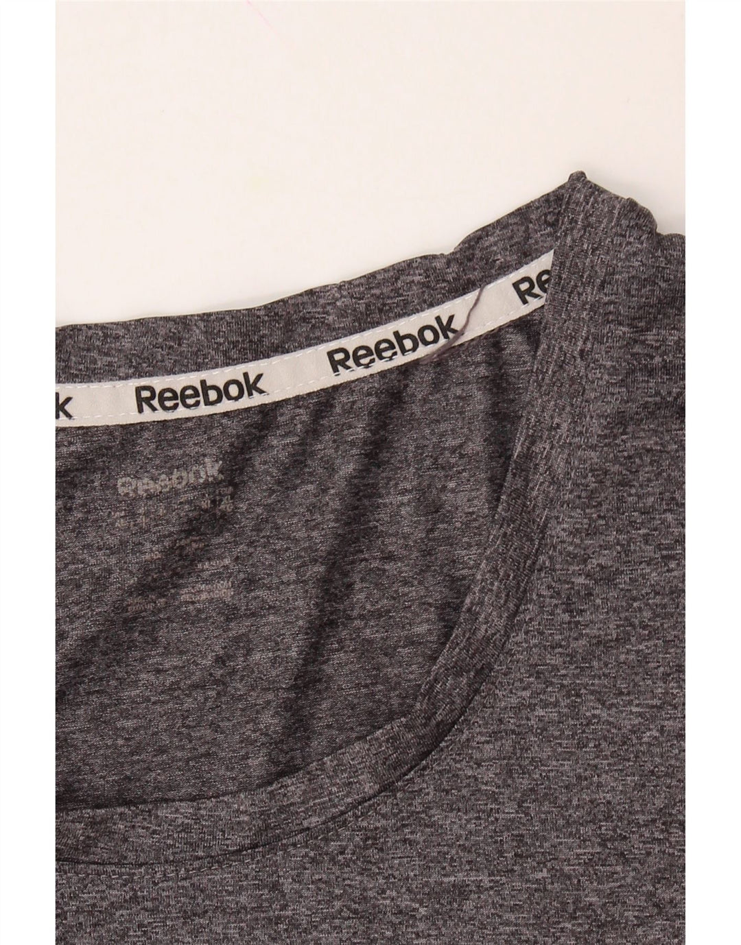 REEBOK Womens T-Shirt Top UK 18 XL Grey Polyester Vintage Reebok and Second-Hand Reebok from Messina Hembry 