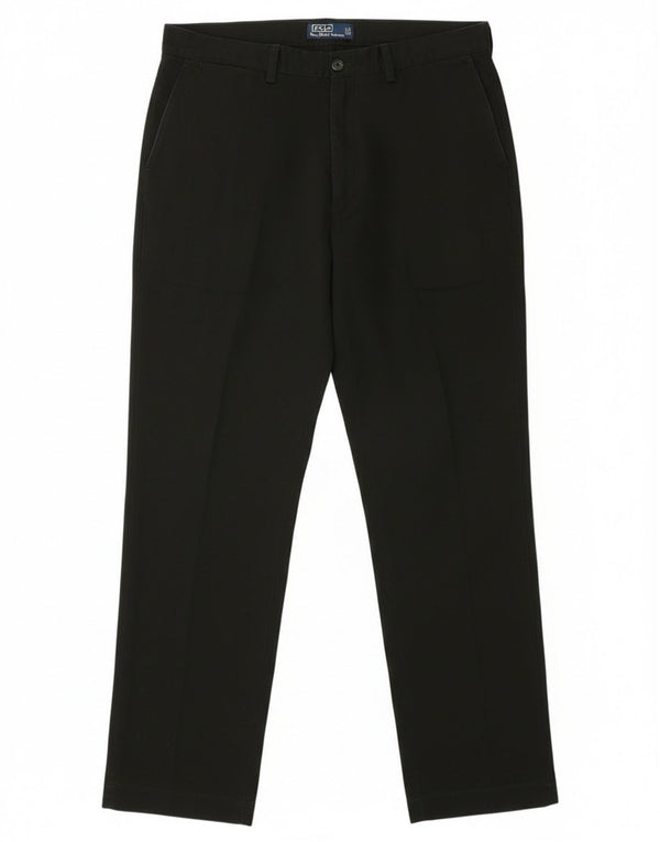 Polo Ralph Lauren gerade Chino-Hose für Herren, W38, L34, schwarze Baumwolle