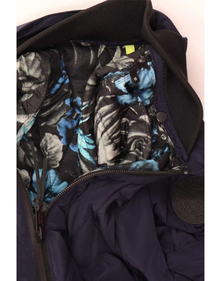 Replay Herren Steppjacke UK 38 Medium Marineblau Polyester