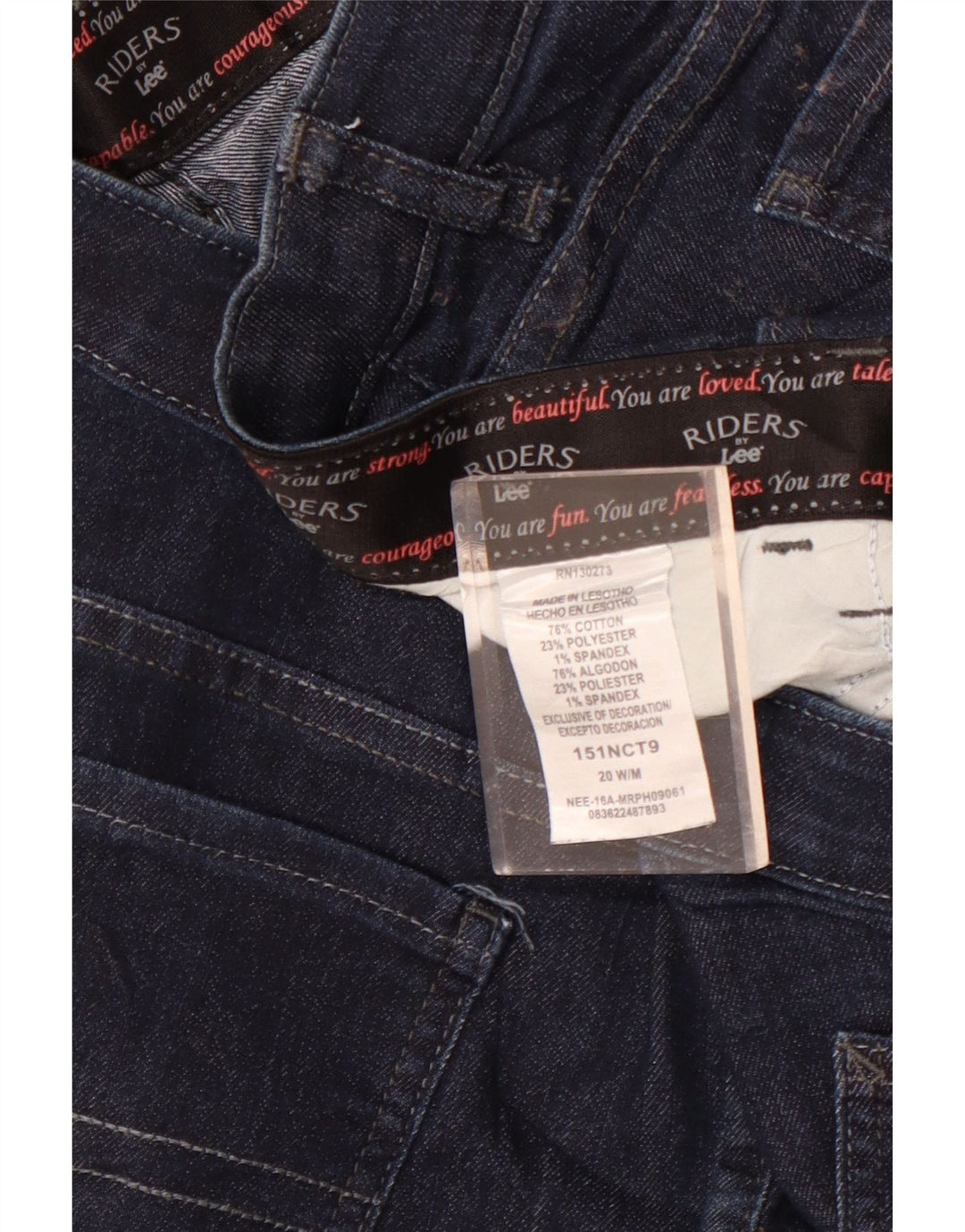 Lee Damen Riders Capri-Jeans, US 20, 3XL, W40, L20, Marineblau, Baumwolle