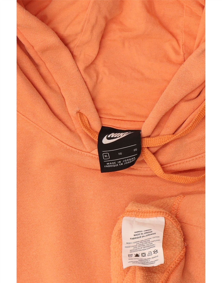 Nike Herren Hoodie Pullover XL Orange Baumwolle