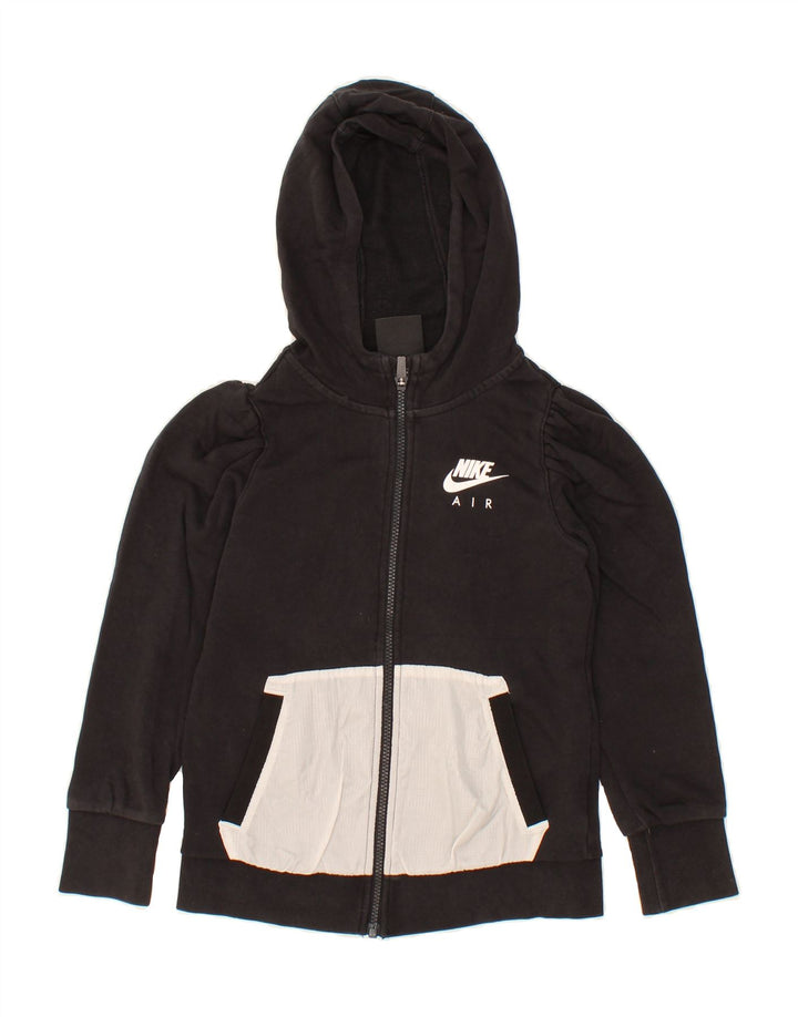 NIKE Boys Standard Fit Zip Hoodie Sweater 10-11 Years Medium  Black Vintage Nike and Second-Hand Nike from Messina Hembry 