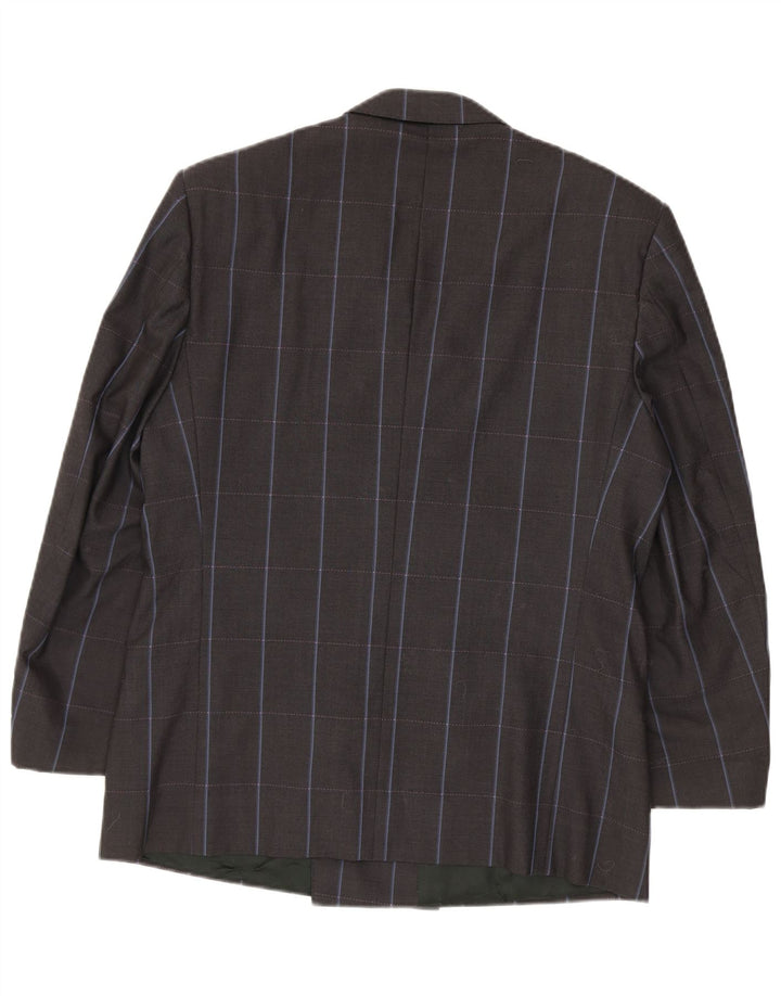 Ungaro Herren-Blazer, zweireihig, IT 50, groß, grau, Nadelstreifen
