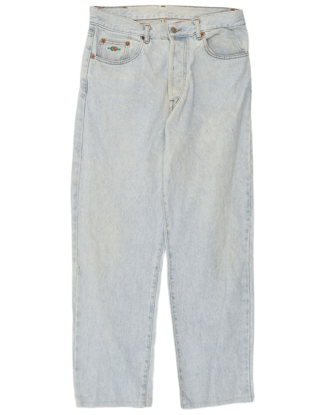 Charro Herren Straight Jeans W34 L29 Blaue Baumwolle