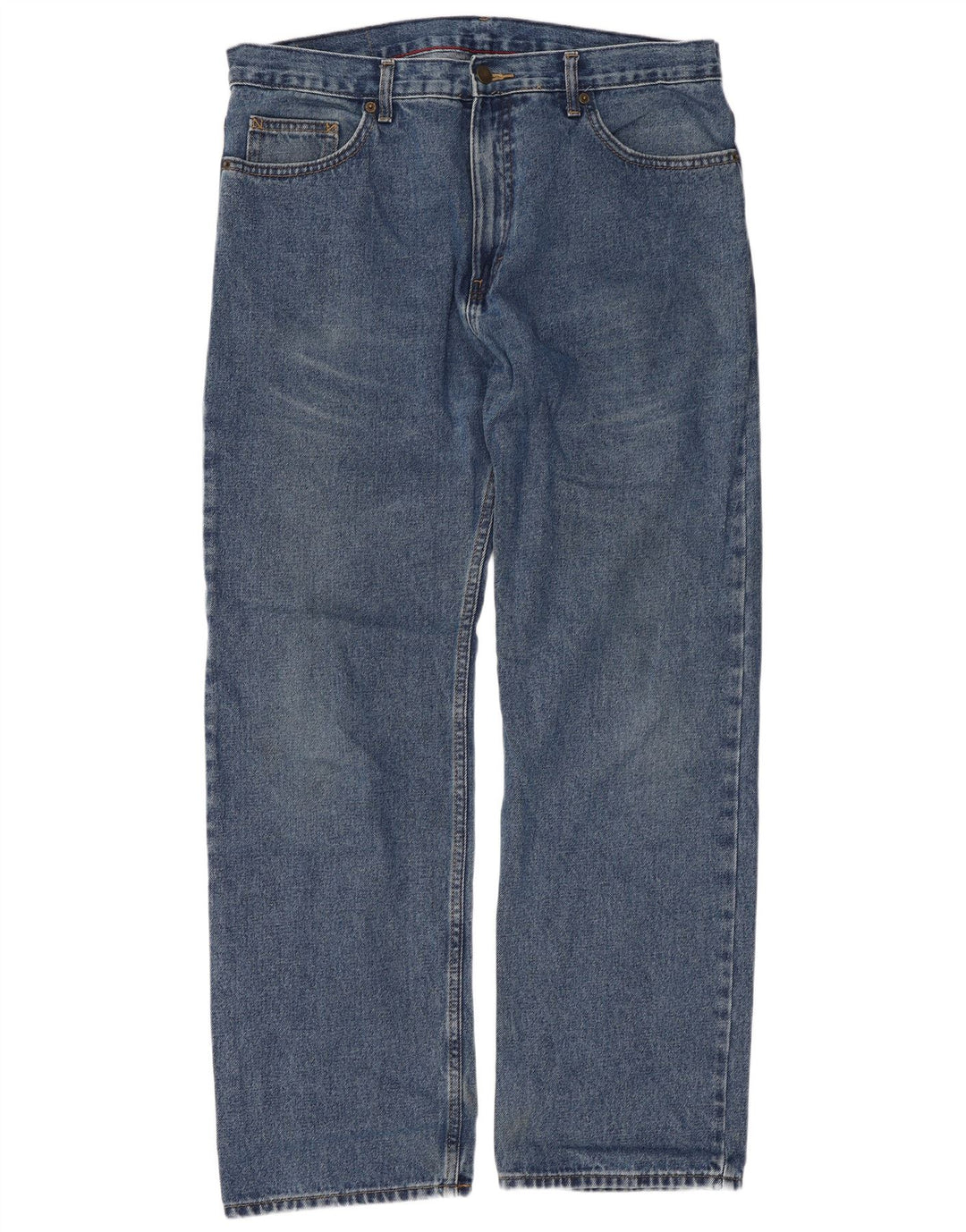 Marks & Spencer Herren Straight Jeans W36 L31 Blaue Baumwolle