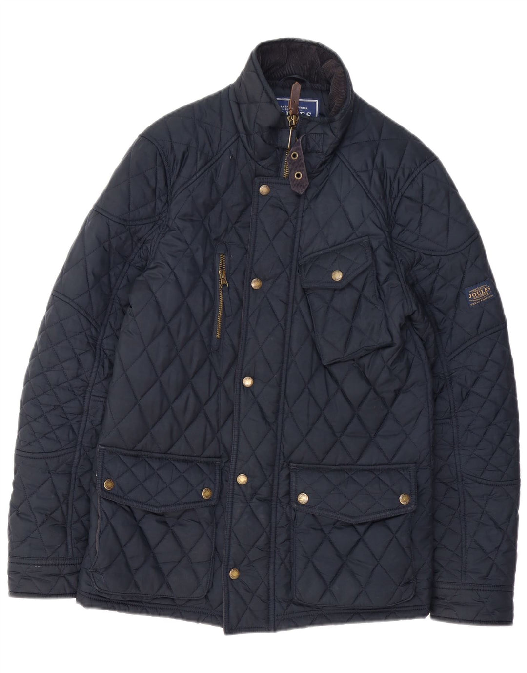 JOULES Herren Steppjacke UK 36 Small Marineblau Polyester