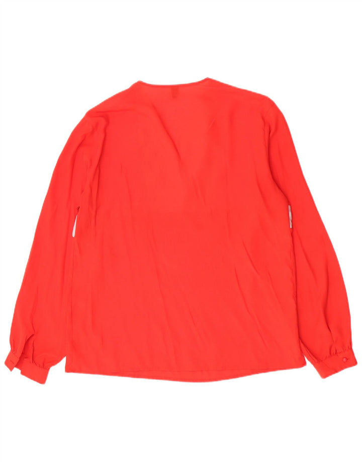 Mario Pucci Cecconi Damen Blusenoberteil IT 44 Mittelroter Farbblock