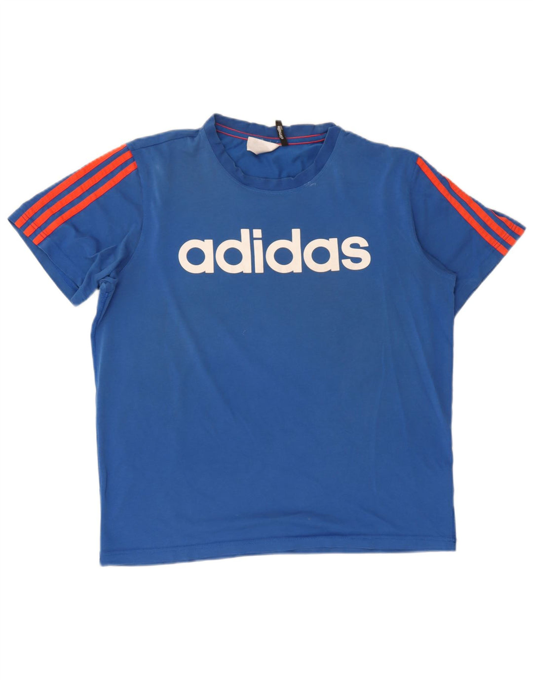Adidas Herren Climalite Graphic T-Shirt Top mittelblaue Baumwolle