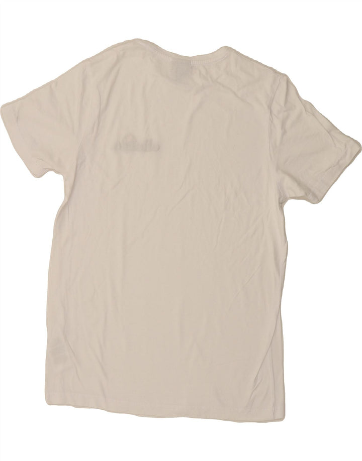 ELLESSE Mens Graphic T-Shirt Top Large White Cotton Vintage Ellesse and Second-Hand Ellesse from Messina Hembry 