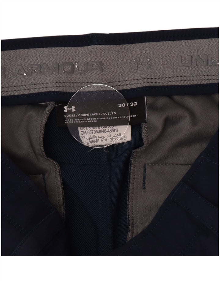 Under Armour Herren Straight Chino Hose W30 L32 Marineblau Polyester