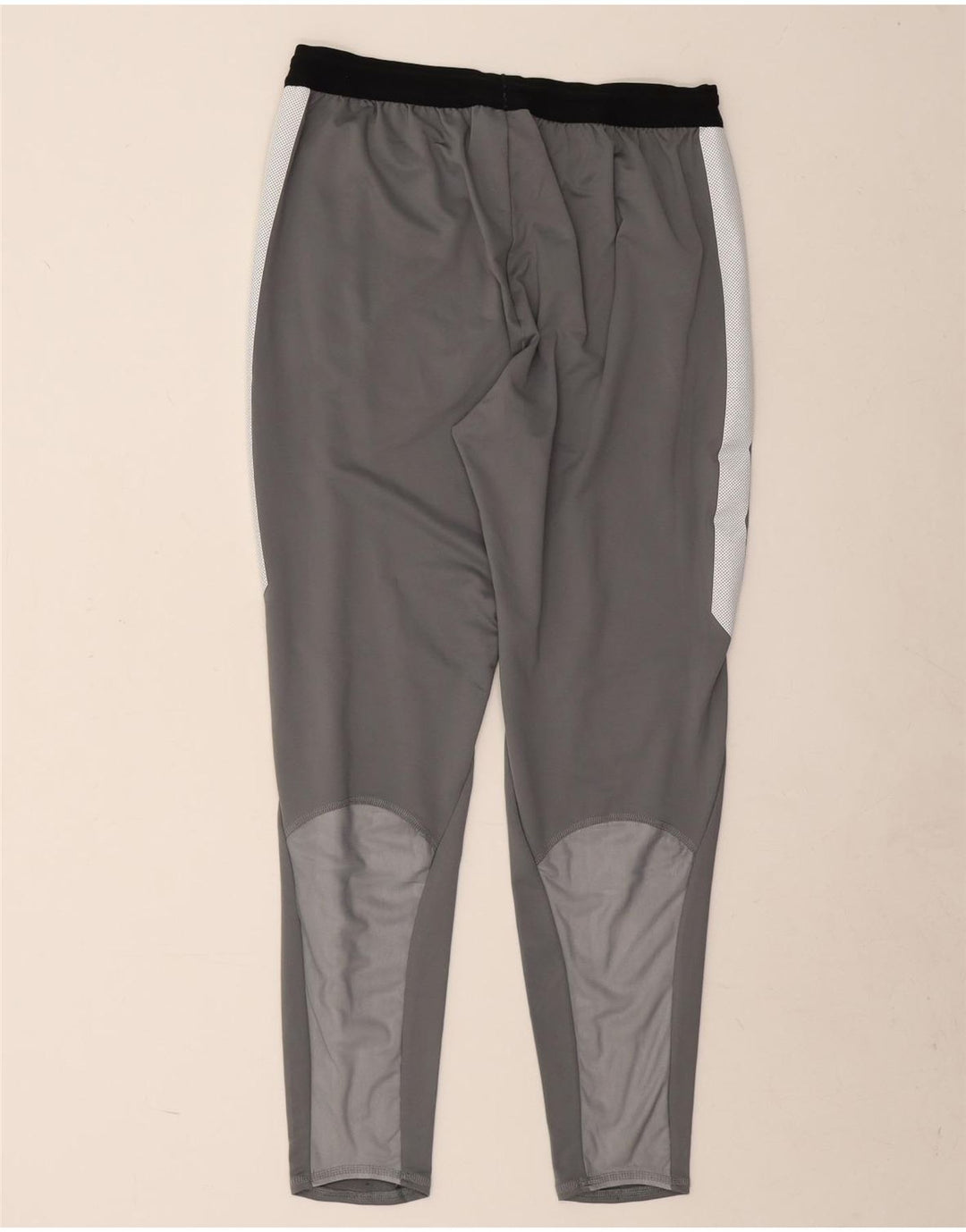 Nike Herren Dri Fit Trainingshose, großes graues Colourblock-Polyester