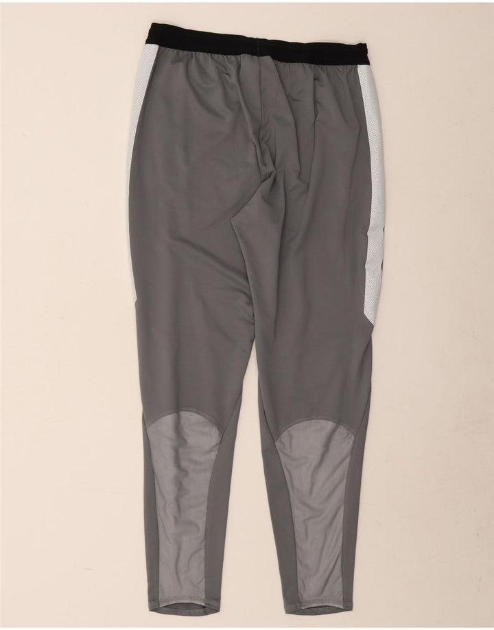 Nike Herren Dri Fit Trainingshose, großes graues Colourblock-Polyester