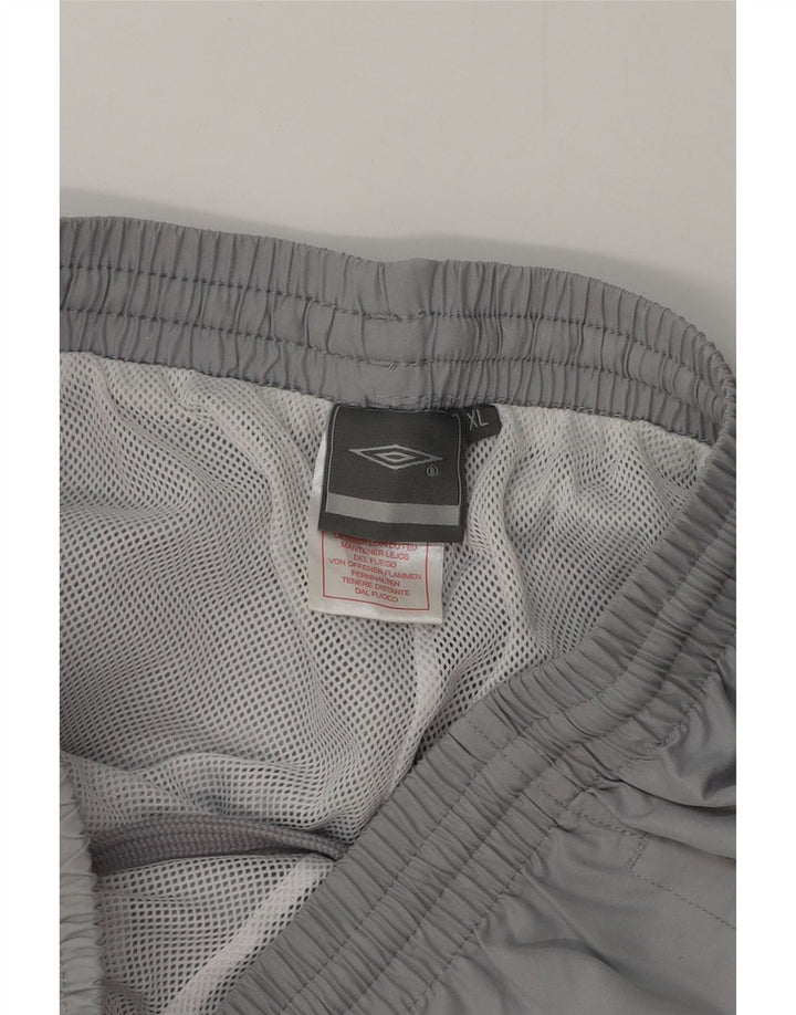 Umbro Herren-Trainingshose, Jogginghose, XL, grau, Colourblock-Polyester