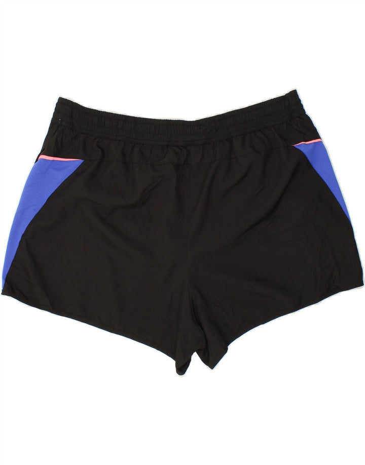 FILA Womens Sport Shorts UK 20 2XL Black Colourblock Polyester Vintage Fila and Second-Hand Fila from Messina Hembry 