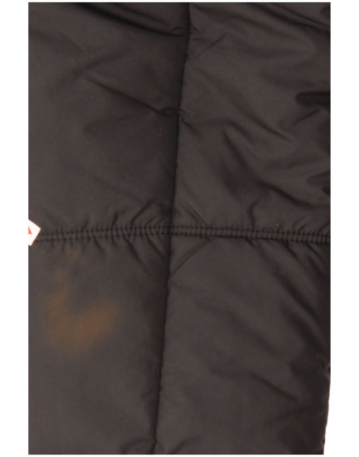 JACK WOLFSKIN Wattierte Herrenjacke mit Kapuze, UK 40, Mittelschwarz, Polyester