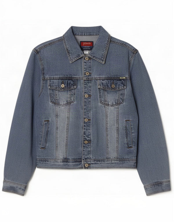 Vintage Herren Jeansjacke UK 40 Große blaue Baumwolle