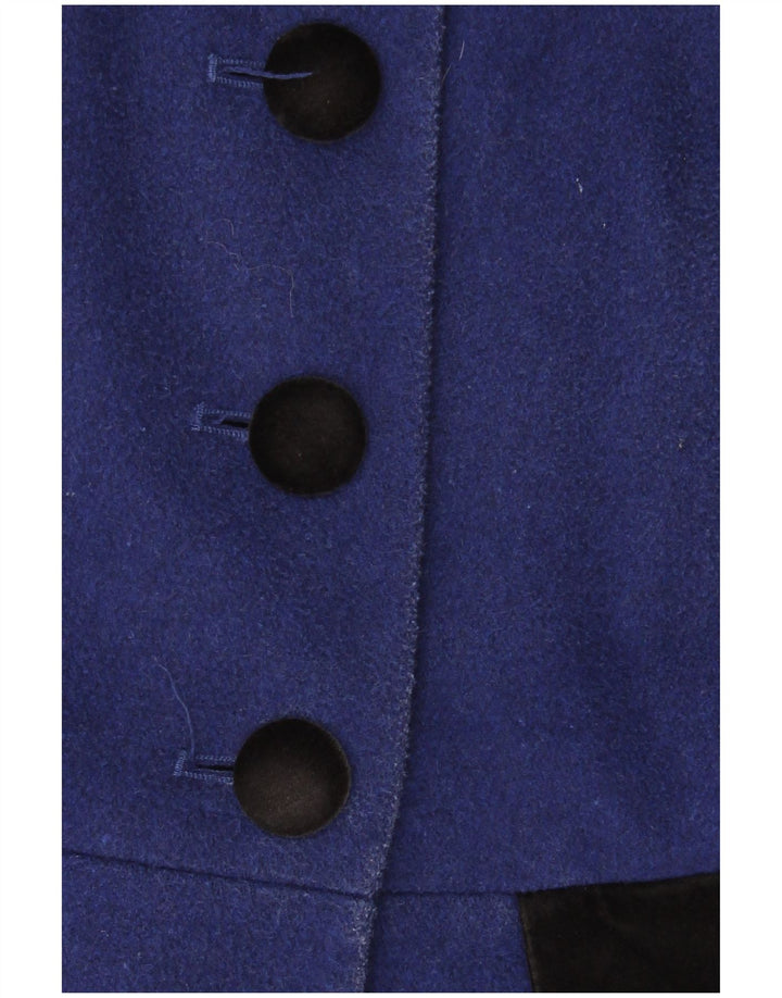 Monsoon Damenmantel UK 10 Small Blue Colourblock