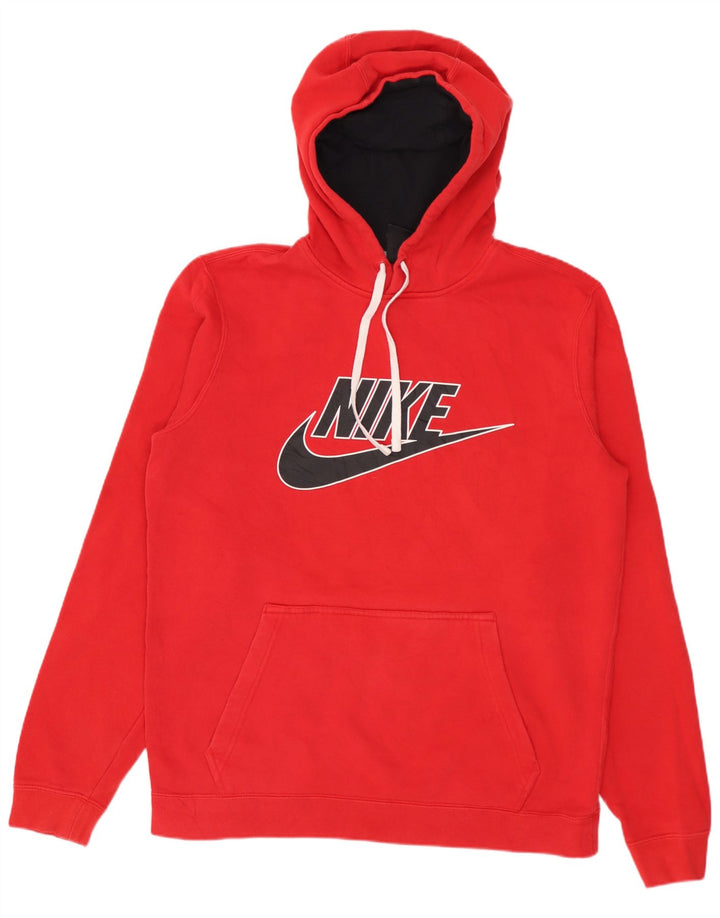 Nike Herren-Kapuzenpullover mit Grafik, mittelrote Baumwolle