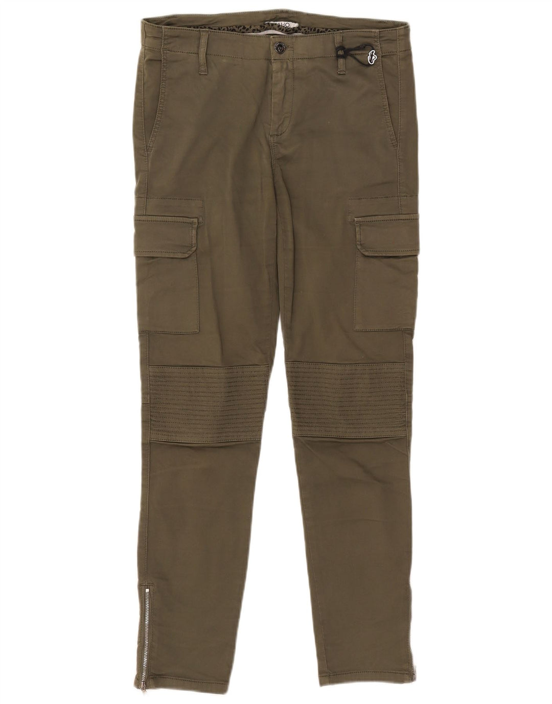 LIU JO Damen Skinny Cargohose W32 L29 Khaki