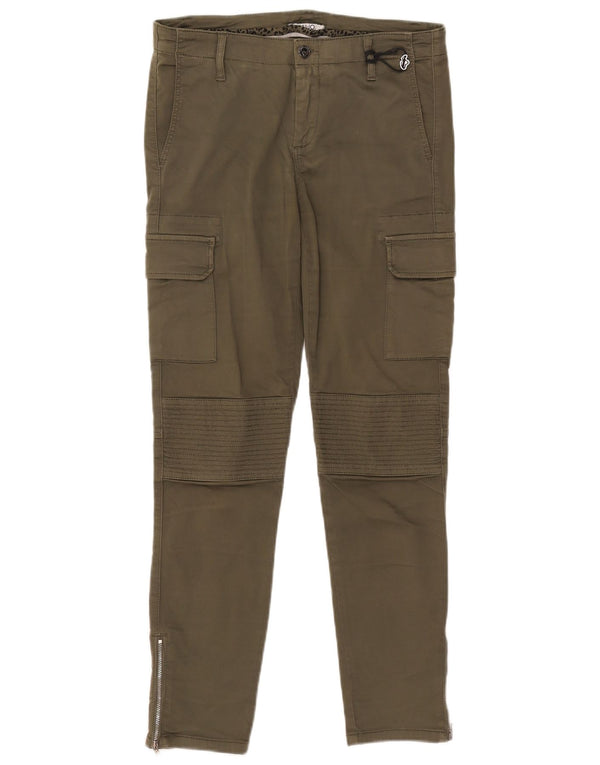 LIU JO Damen Skinny Cargohose W32 L29 Khaki