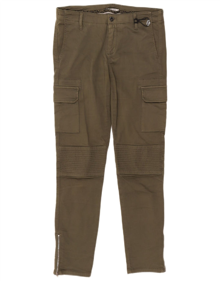 LIU JO Damen Skinny Cargohose W32 L29 Khaki
