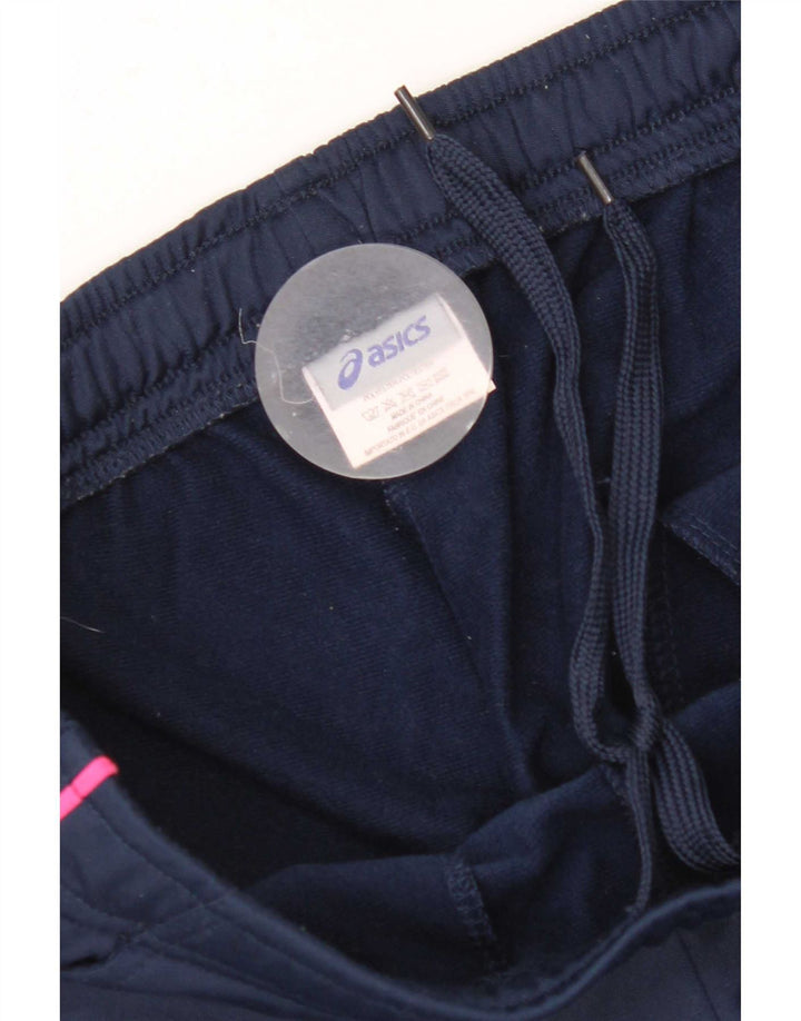 Asics Damen Trainingshose Jogger UK 12 Medium Marineblau Polyester