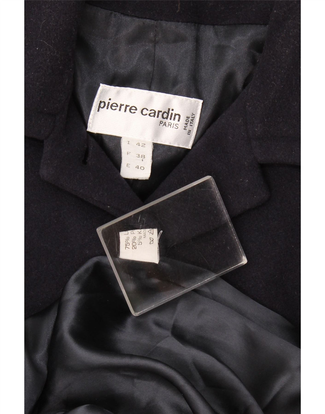 Pierre Cardin Damen Übergroßer Mantel IT 42 Mittelmarineblaue Wolle
