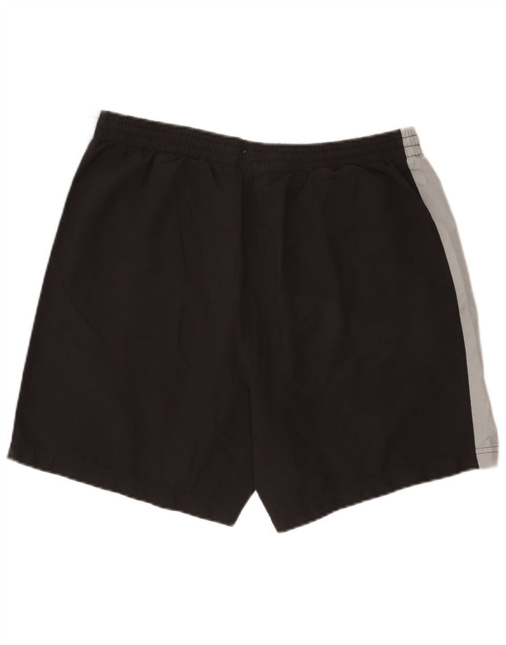 Umbro Herren-Sportshorts XL, schwarzes Colourblock-Polyester