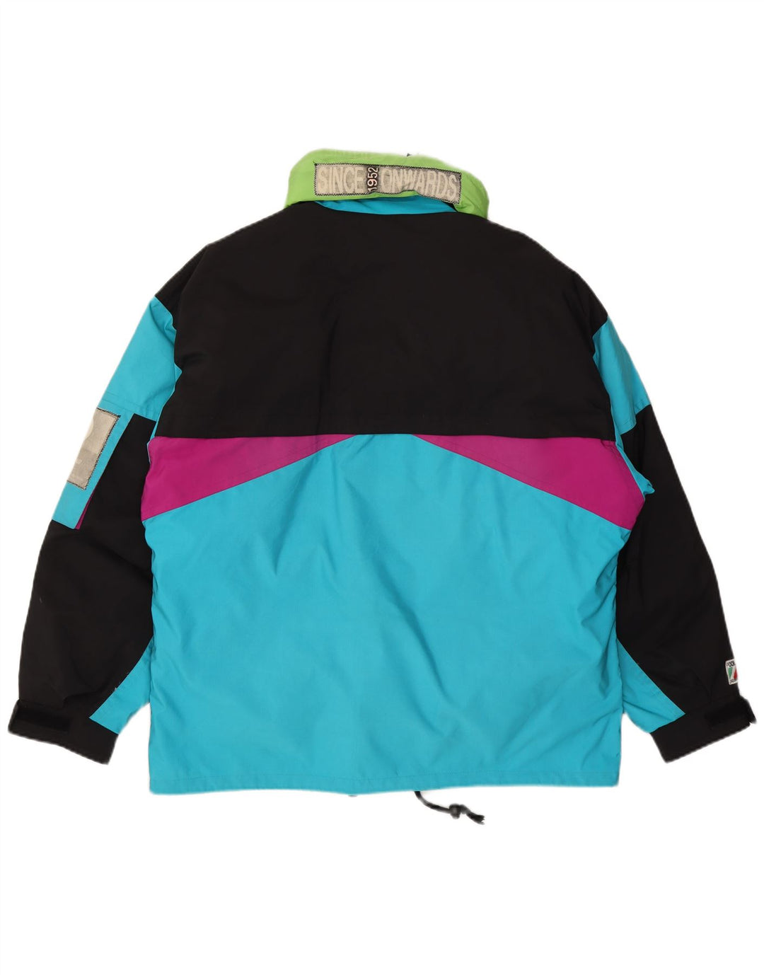 Colmar Herren-Skijacke mit Kapuze, lockere Passform, IT 50, Mittelblau, Farbblock