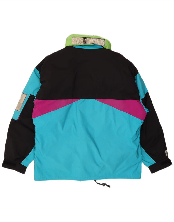Colmar Herren-Skijacke mit Kapuze, lockere Passform, IT 50, Mittelblau, Farbblock