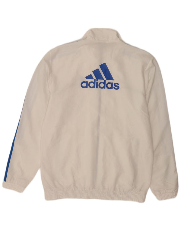 Adidas Herren Graphic Trainingsanzug Top Jacke UK 36/38 Small Weiß Polyester