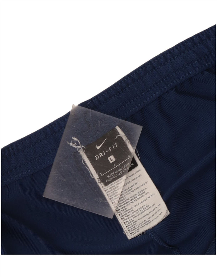 Nike Herren Dri Fit Trainingshose, groß, marineblau, Farbblock-Polyester