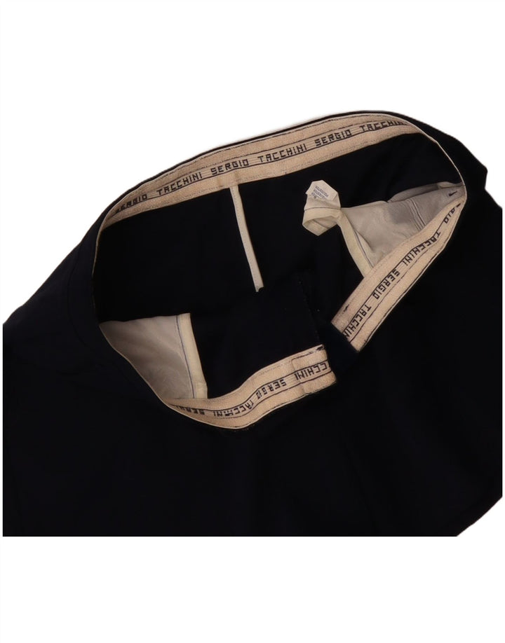 SERGIO TACCHINI Herren Chino Shorts IT 52 XL W34 Marineblau Polyester