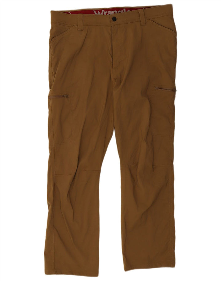 Wrangler Herren gerade Cargohose W36 L30 braunes Nylon