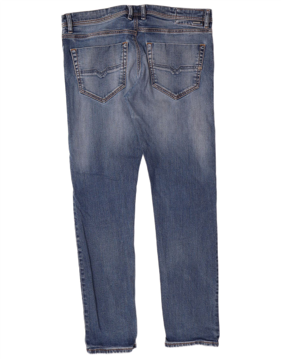 DIESEL Herren Tepphar Carrot Slim Jeans W34 L32 Blaue Baumwolle