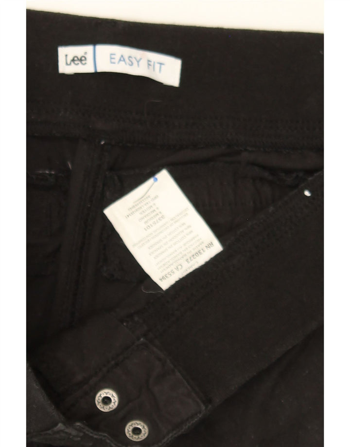 LEE Womens Straight Cargo Capri Trousers US 6 Medium W30 L22 Black Cotton Vintage Lee and Second-Hand Lee from Messina Hembry 