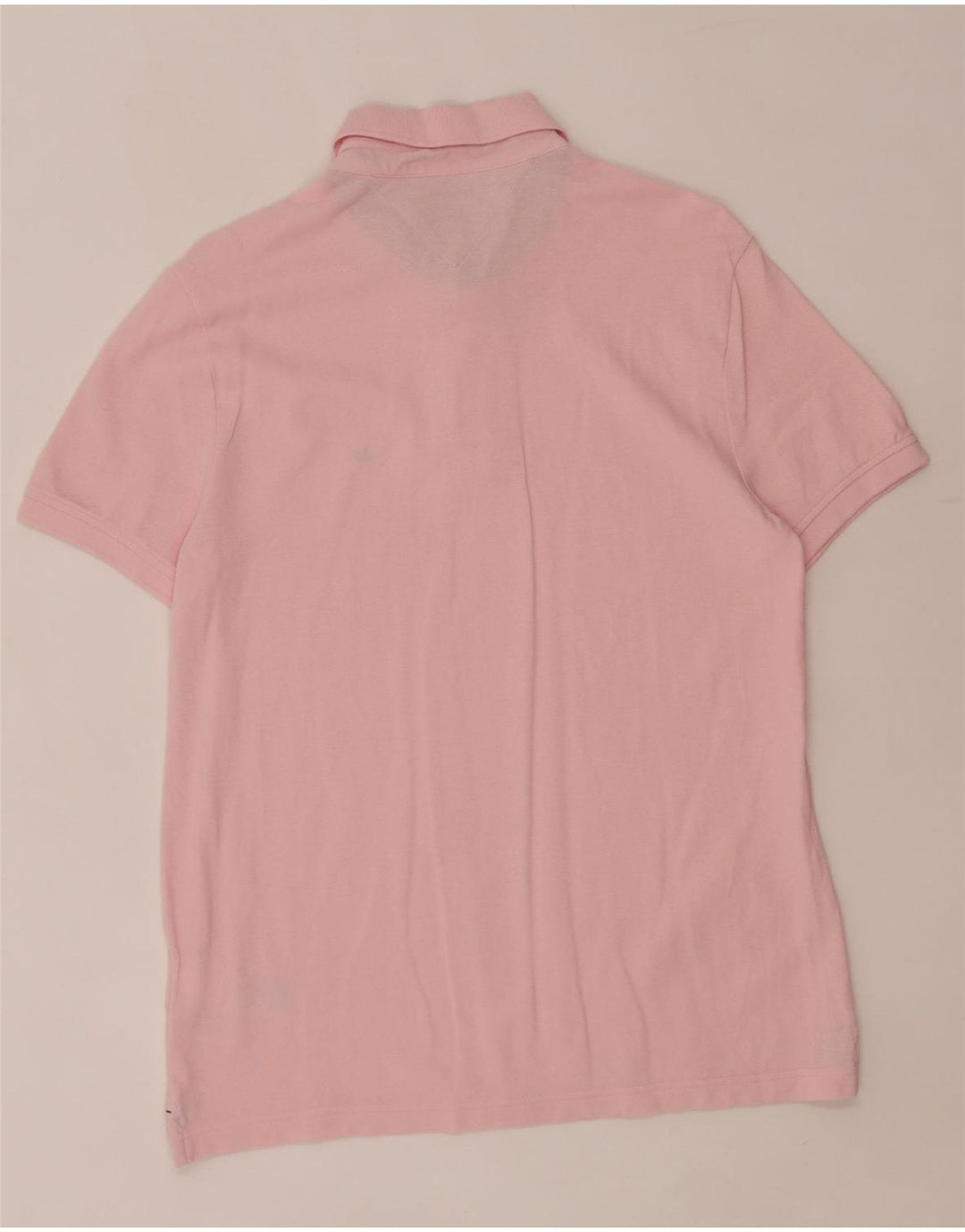 Tommy Hilfiger Herren-Poloshirt aus mittelrosa Baumwolle