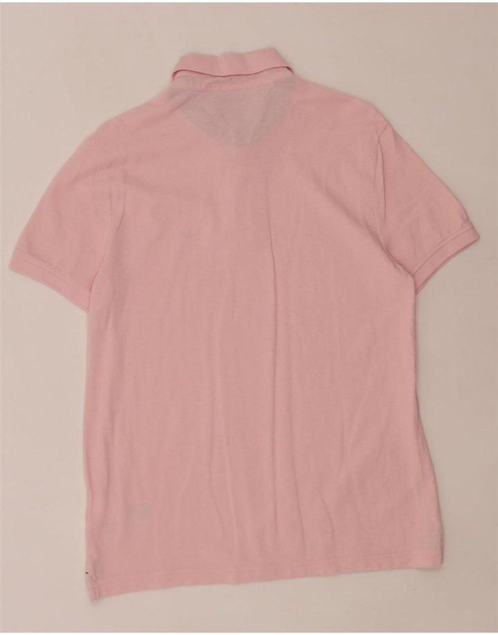 Tommy Hilfiger Herren-Poloshirt aus mittelrosa Baumwolle