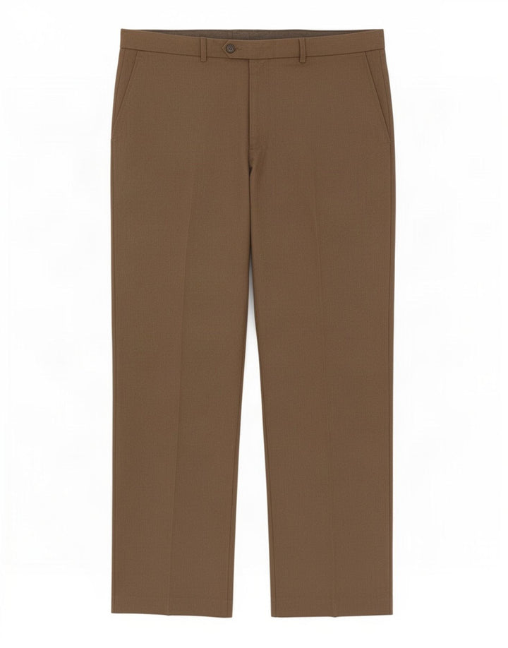 Marks & Spencer Herren-Anzughose mit normaler Passform, W40 L31, braunes Polyester