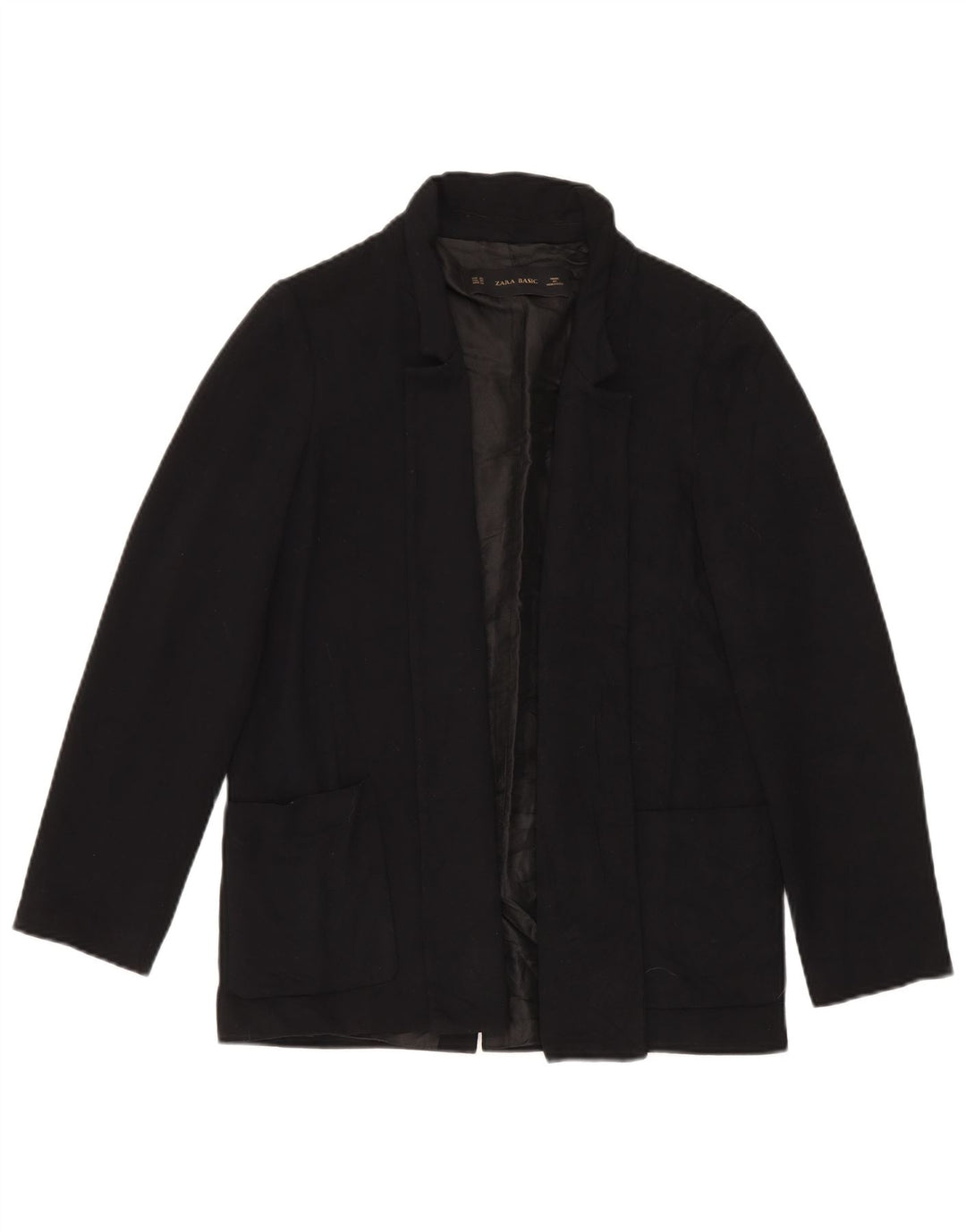 Zara Damen offene übergroße Blazerjacke UK 6 XS Schwarz