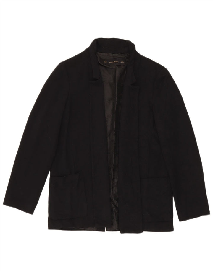Zara Damen offene übergroße Blazerjacke UK 6 XS Schwarz