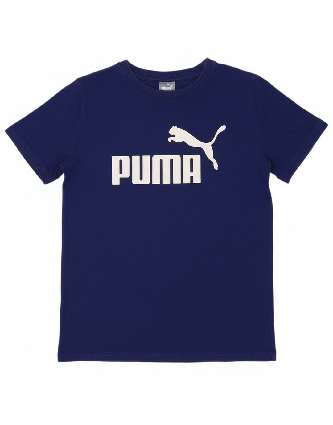 Puma Grafik-T-Shirt für Jungen, 10–11 Jahre, mittelblaue Baumwolle