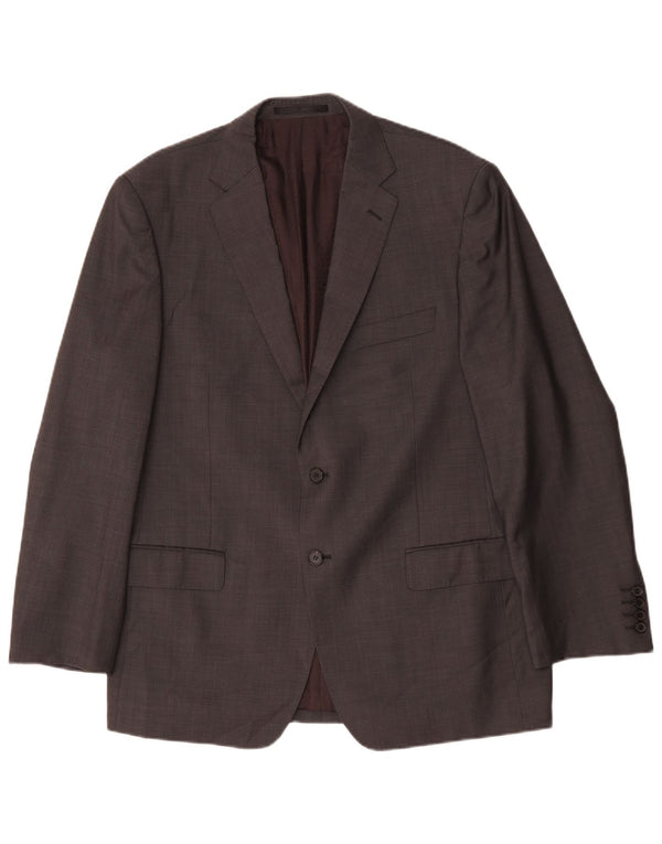 Marks & Spencer Herren Autograph 2-Knopf-Blazerjacke UK 42 Große graue Wolle