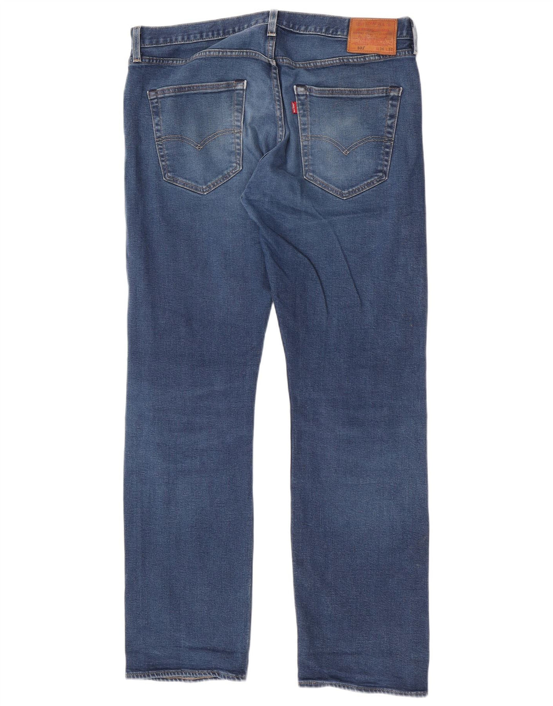 Levi's Herren 501 Straight Jeans W36 L32 Blaue Baumwolle