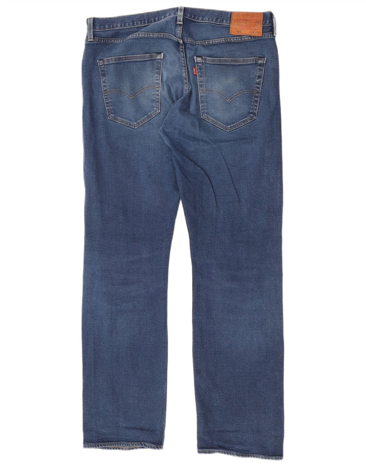 Levi's Herren 501 Straight Jeans W36 L32 Blaue Baumwolle