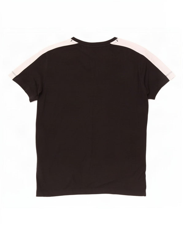 Champion Damen-T-Shirt mit Grafik, UK 12, Mittelschwarz, Farbblock